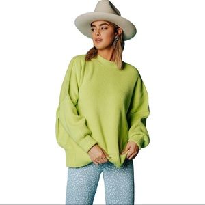 Free People Peaches Tunic in Citron Green Small